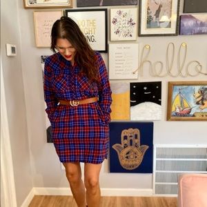 J Crew plaid dress